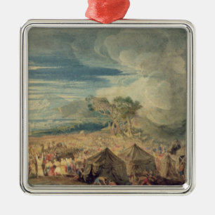 Moses dividing the waters of the Red Sea Metal Tree Decoration