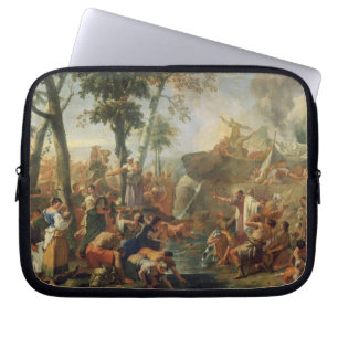 Moses Drawing Water from the Rock (oil on canvas) Laptop Sleeve