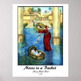 Moses in a Basket Print - Customised