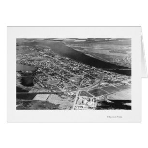 Moses Lake, WA Aerial View of Town Photograph
