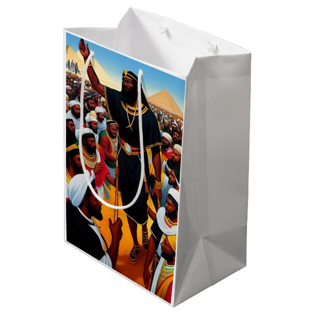 Moses Leads The People Out Of Egypt Gift Bag (Back Angled)