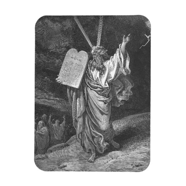 Moses on Mount Sinai Magnet (Vertical)