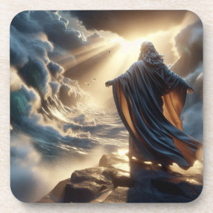 Moses parting the Red Sea Coaster