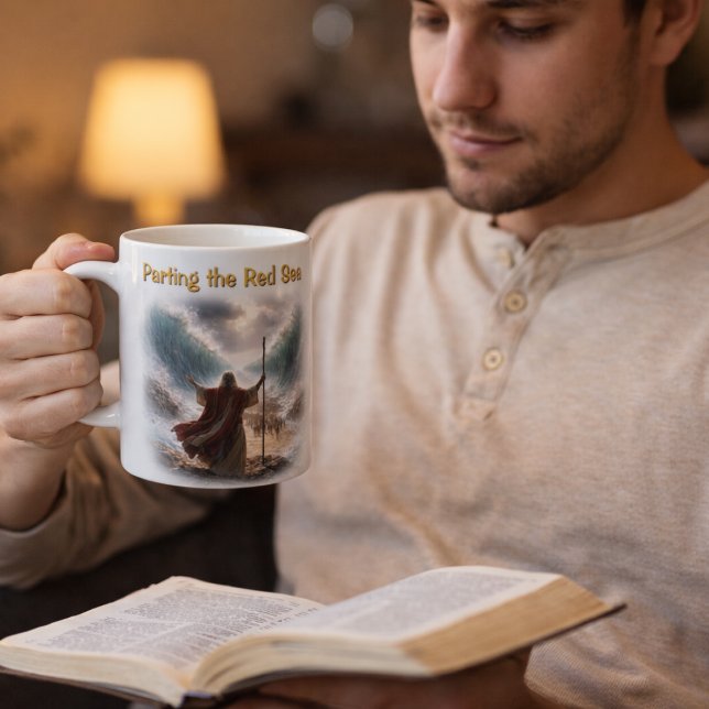 Moses Parting the Red Sea Coffee Mug (Creator Uploaded)