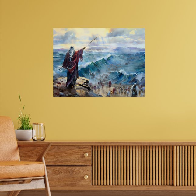 Moses Parting The Red Sea Poster (Living Room 2)