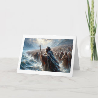 Moses Parting The Red Ses,  Holiday Card