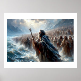 Moses Parting The Red Ses,  Poster