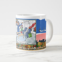 Moses Parts The Living Room | Retirement Large Coffee Mug