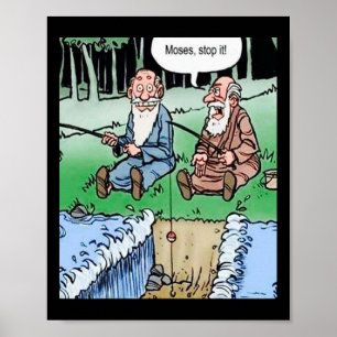 Moses Pole Fishing  Poster