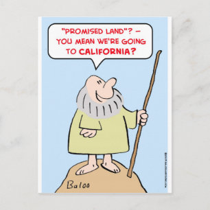 moses promised land california postcard
