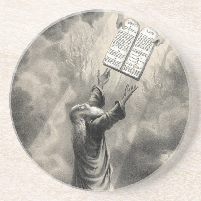 Moses Receives the Law Coaster (Front)
