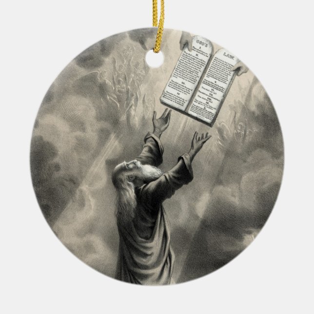 Moses Receives the Law ornament (Front)