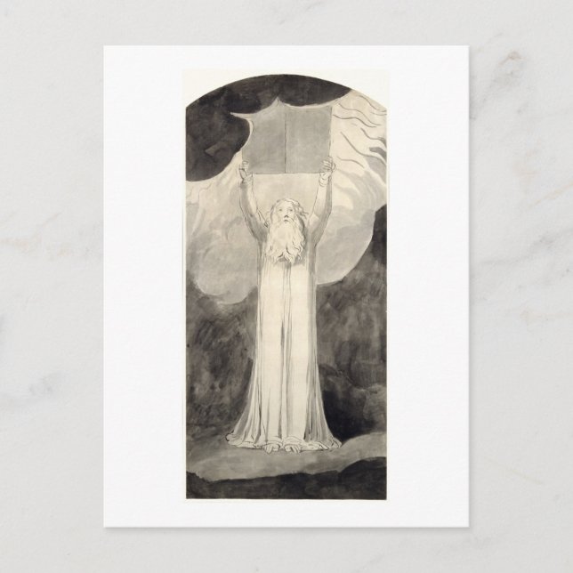 Moses Receiving the Law, c.1780 (brush and black i Postcard (Front)