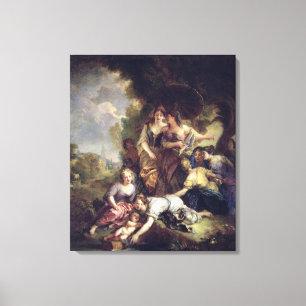 Moses Saved from the Water Canvas Print