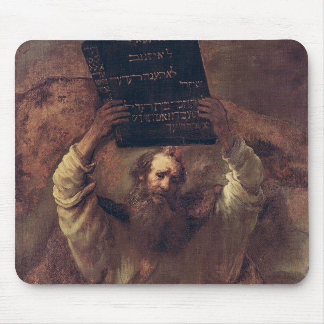 Moses Smashing the Tablets of the Law, 1659 Mouse Pad (Front)