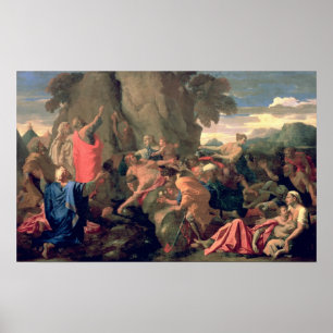 Moses Striking Water from the Rock, 1649 Poster