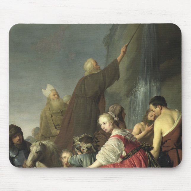 Moses Striking Water from the Rock Mouse Pad (Front)