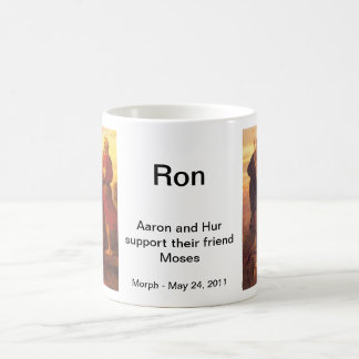 Moses supported by Aaron and Hur Coffee Mug