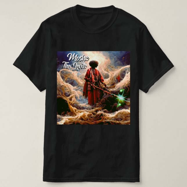 Moses Walking Through The Red Sea In Power T-Shirt (Design Front)