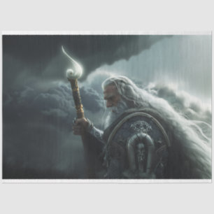 Moses with Staff Decoupage Tissue Paper