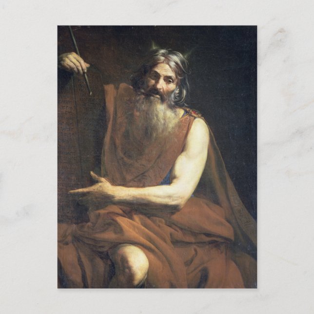 Moses with the Tablets of the Law, c.1627-32 Postcard (Front)