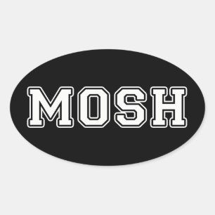 Mosh Oval Sticker