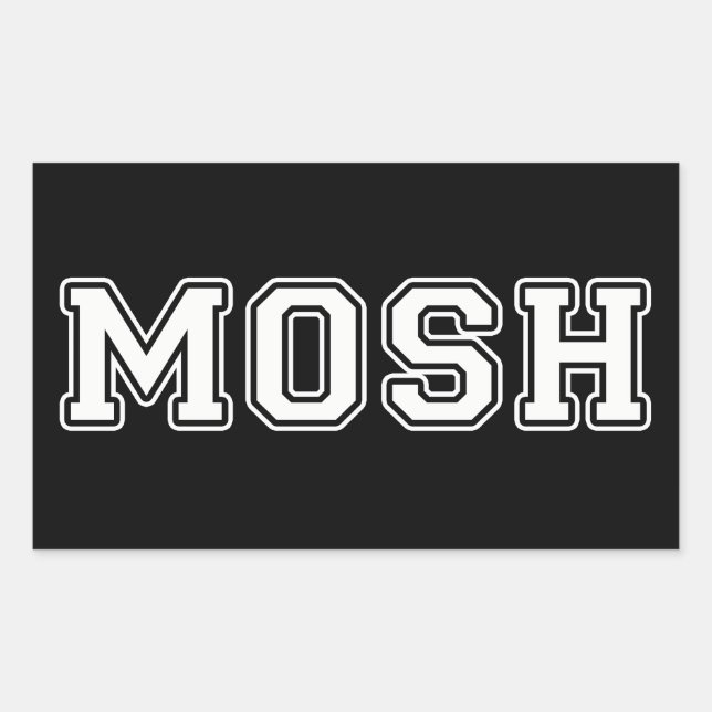 Mosh Rectangular Sticker (Front)