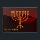 Moshe's Menorah Acrylic Wall Art<br><div class="desc">A depiction of the seven-branched menorah (candelabra) made by the Israelites after the Exodus from Egypt. Customizie by adding your own text. In the Torah Moshe Rabbenu is told, "You shall make a Menorah of pure gold, beaten out, shall the Menorah be made, its base, its branch, its goblets, its...</div>