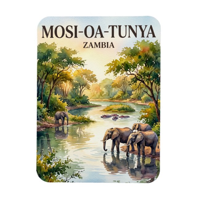 Mosi-oa-Tunya National Park Zambia Magnet (Vertical)