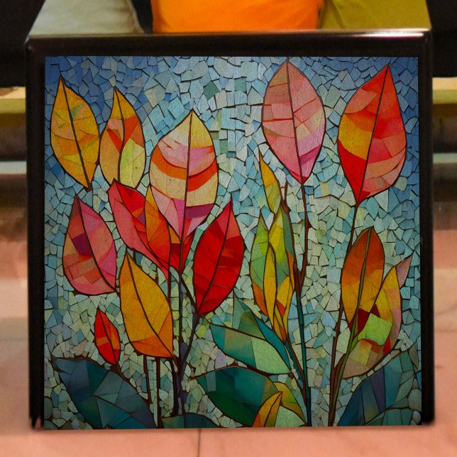 Mosiac Autumn Leaves Decoupage Tissue Paper (Creator Uploaded)