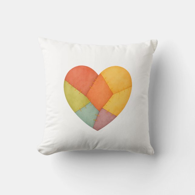 Mosiac Heart  Cushion (Front)