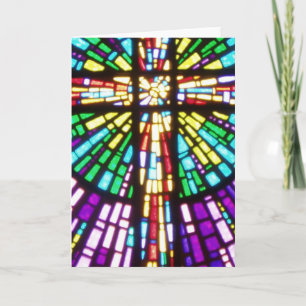 Mosiac partial cross card