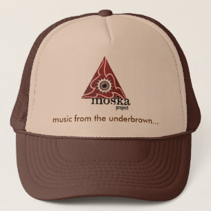 Moska Logo 02, music from the underbrown... Trucker Hat