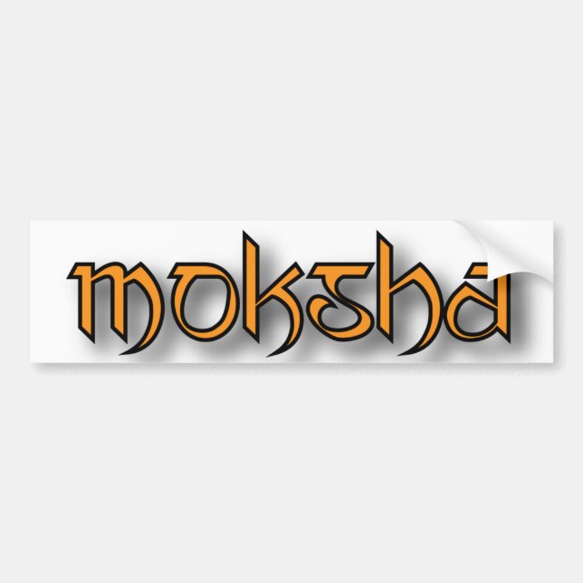 Mosksha Car Bumber Sticker (Front)