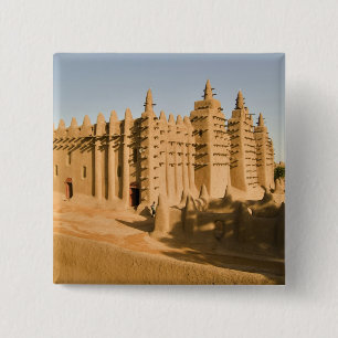 Mosque at Djenne, a classic example of 15 Cm Square Badge