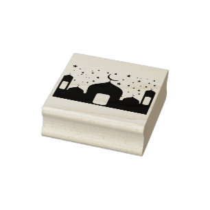 mosque buildings art stamp