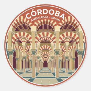 Mosque-Cathedral of Cordoba Spain Classic Round Sticker