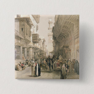 Mosque El Mooristan, Cairo, from "Egypt and Nubia" 15 Cm Square Badge