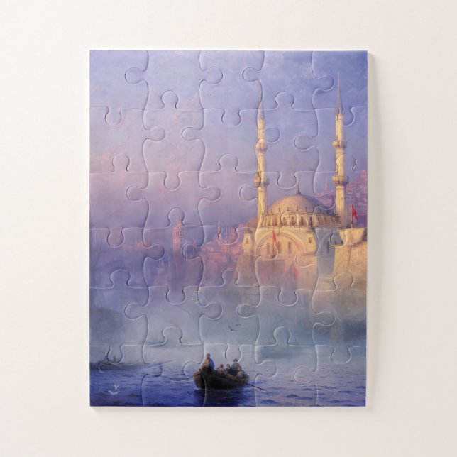 Mosque Fine Art Large Piece Easy-Grip Accessible  Jigsaw Puzzle (Vertical)