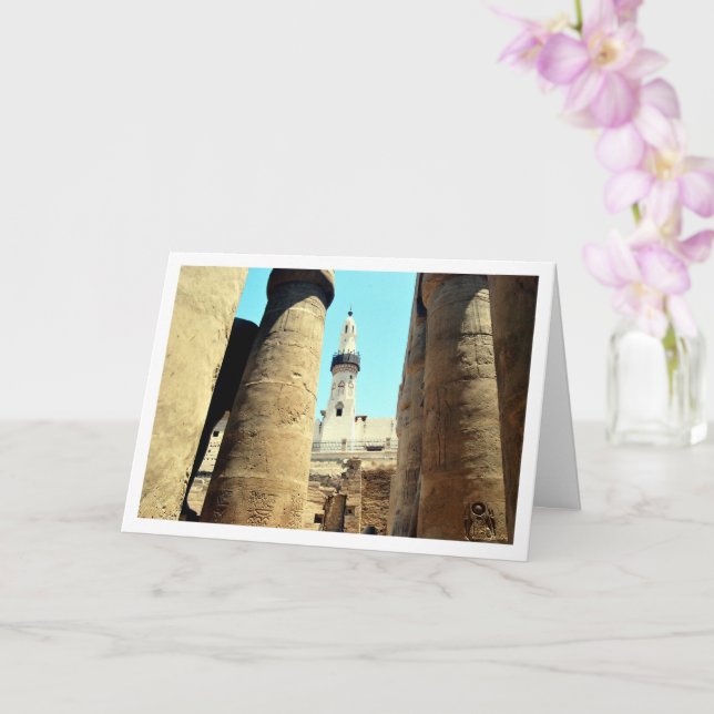 Mosque of Abu'l Haggag, Luxor Temple Card (Orchid)