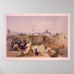Mosque of Omar, showing the site of the temple Poster