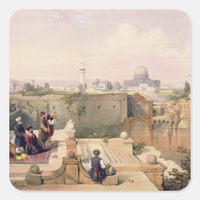 Mosque of Omar showing the Site of the Temple Square Sticker (Front)