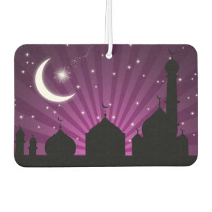 Mosque Silhouette Purple Night - Air Freshener