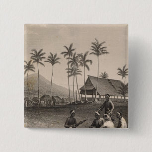 Mosque, Sooloo, Philippines 15 Cm Square Badge