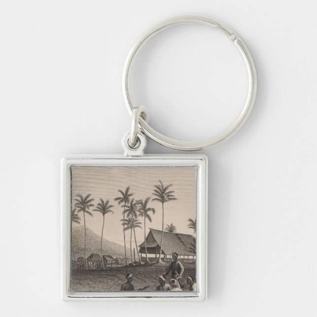 Mosque, Sooloo, Philippines Key Ring (Front)