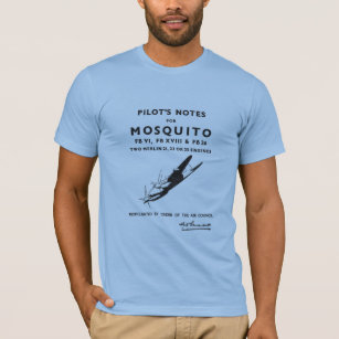 Mosquito Aircraft Pilot's Notes T-Shirt