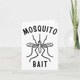 Mosquito Bait Funny Camping Campfire Outdoors Bug  Card