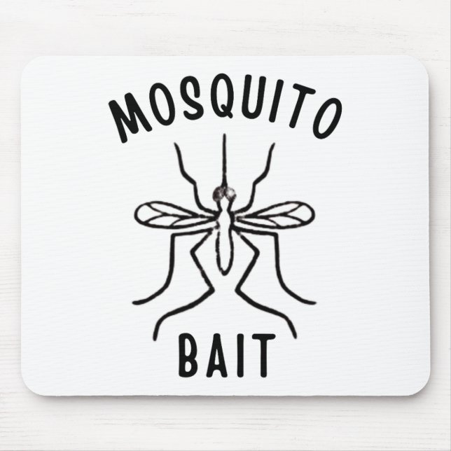 Mosquito Bait Funny Camping Campfire Outdoors Bug  Mouse Pad (Front)