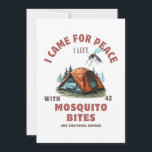 Mosquito Bites & Emotional Damage – Camping  Holiday Card<br><div class="desc">Send a laugh from the great outdoors—or at least from someone who barely survived it. Great for campers,  hikers,  or anyone who knows the pain is real.</div>