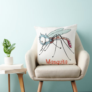 Mosquito cartoon cushion